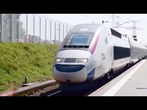 TGV arrivals and departure at Calais Fréthun