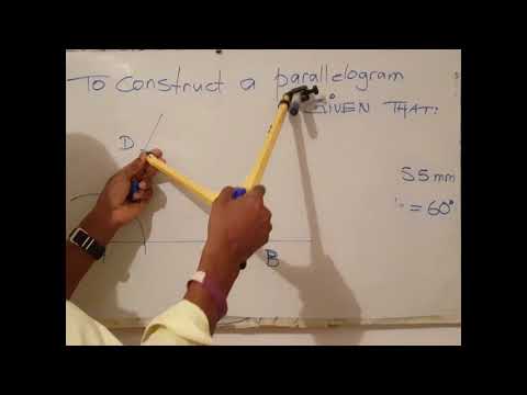 Video: How To Draw A Parallelogram Along Two Sides And An Angle Between Them