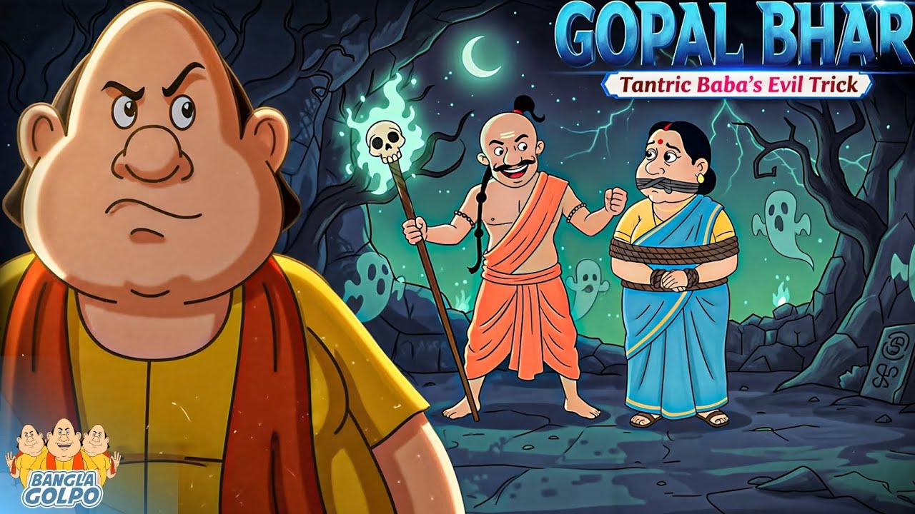 Tantric Baba গোপাল ভাঁড়ের স্ত্রীকে তুলে নিল! Clever Gopal vs Spooky Baba 😱👑