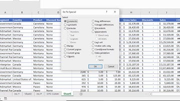 Go To Special   Blanks
