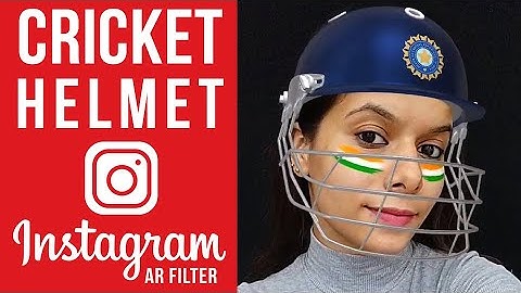 CRICKET HELMET - Spark AR - Instagram AR Filter