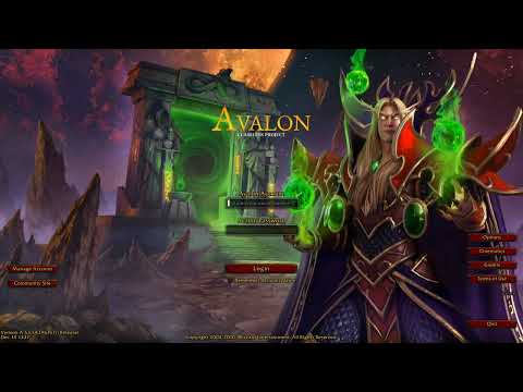 WoW Login screen, Warcraft 3 Reforged, Human TFT