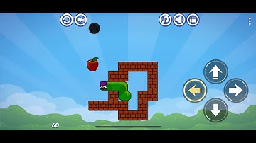 Apple Worm: Logic Puzzle. Level 60. Walkthrough.