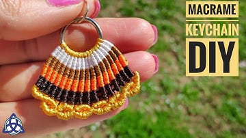 DIY Colorful Macrame Keychain by Macrame Magic Knots