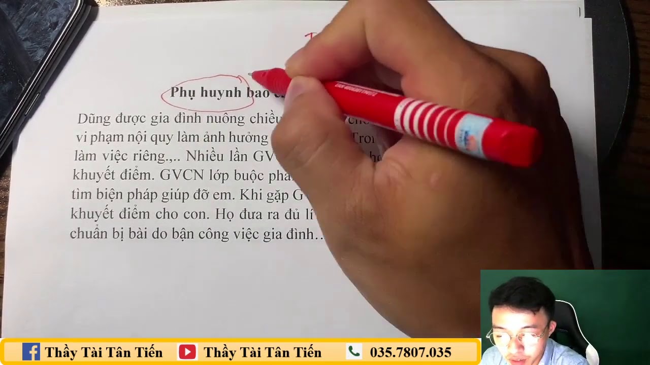 Giải đáp Tình huống sư phạm cùng Thầy Tài Tân Tiến