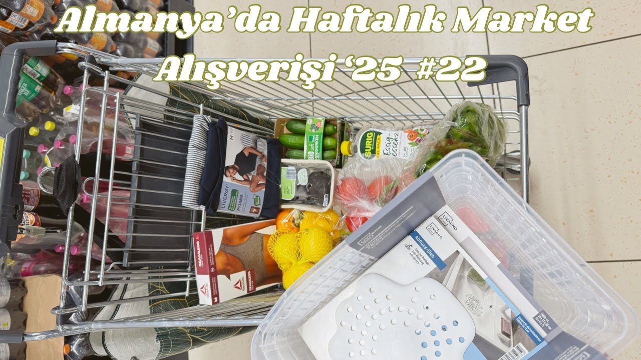 Almanya'da haftalık market alışverişi '25 #22 | AzAlmaAyı-Organik Market, Netto,Lidl, Sonu süprizli