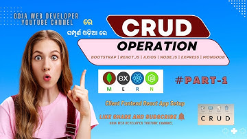 MERN Stack CRUD Application Project For Beginner In Odia 2022 | Part-16 | Client React App Setup