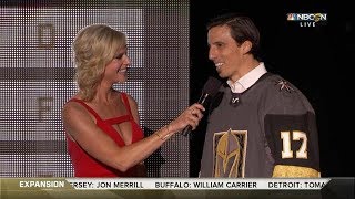 Fleury gets drafted by the Las Vegas Golden Knights | NHL Expansion Draft 2017 | (HD)