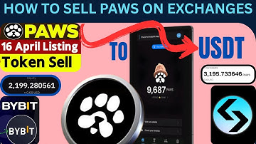PAWS TOKEN LISTING:  How to sell paws on Bitget and Bybit exchange ||convert paws to usdt #paws