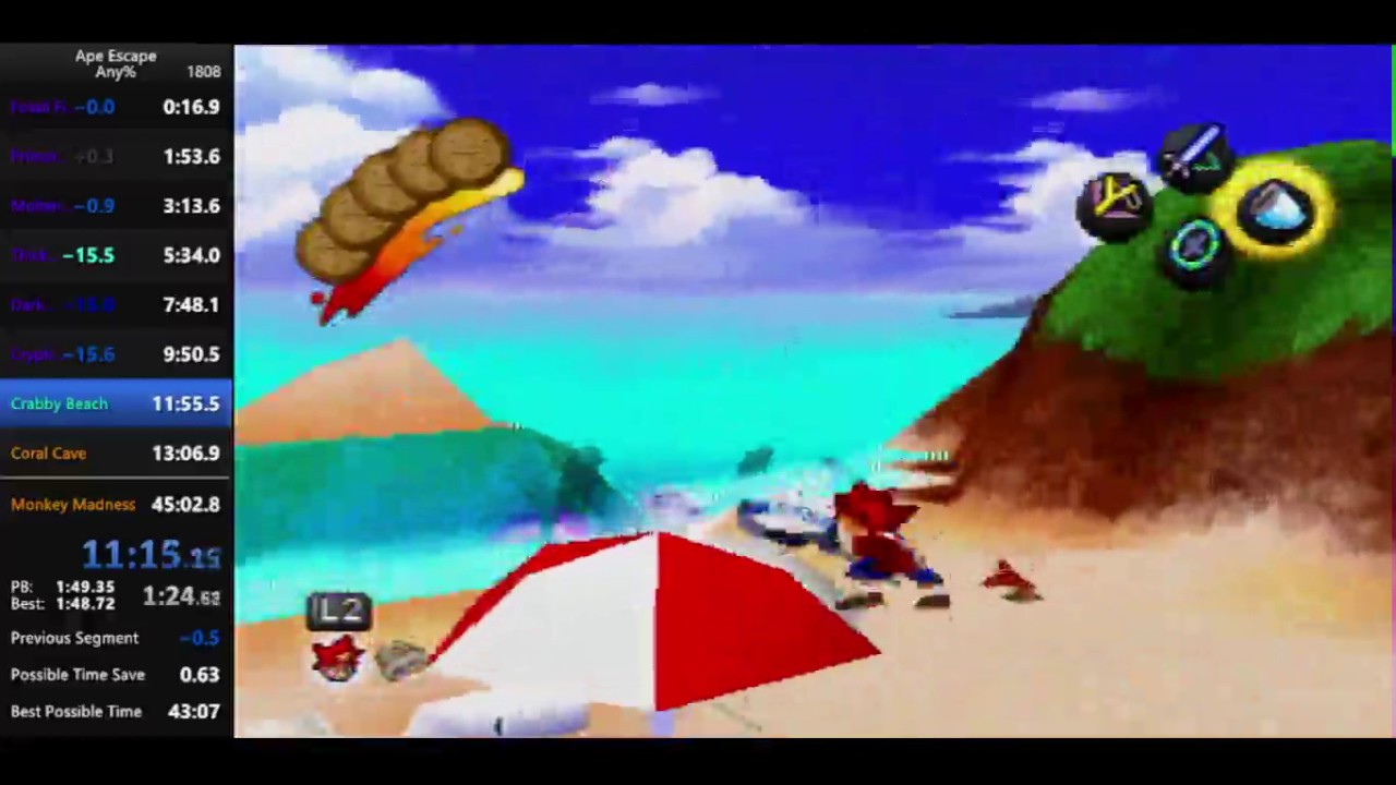 Ape Escape Any% Speedrun in 44:48 [FWR]