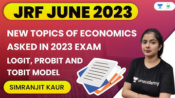 New Topics of Economics Asked in 2023 Exam | Logit, Probit and Tobit Model | Simranjit Kaur