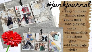 How to use Jumbo Playing Cards in your Junk Journal