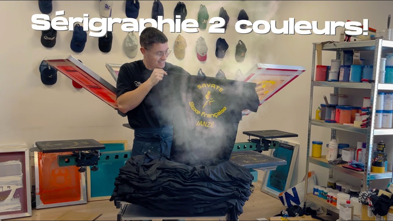 J'imprime 120 maillots en sérigraphie 2 couleurs!🎨
