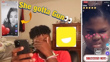 Swiping Girls On The Yubo App Pt.1 (Shawty had a gun🤣)