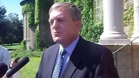 Premier David Alward is asked about Charles LeBlan...