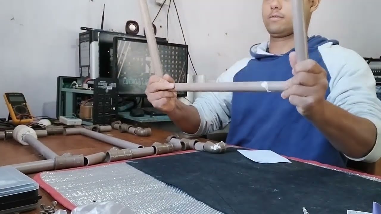 Como fazer suporte para passar bopp com cano PVC