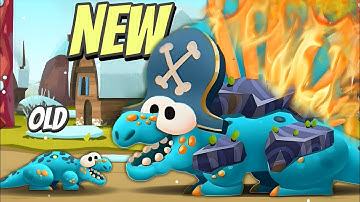 OLD vs NEW Dimetro Max Level upgrade Dino Bash 2 Travel Thru Time Gameplay