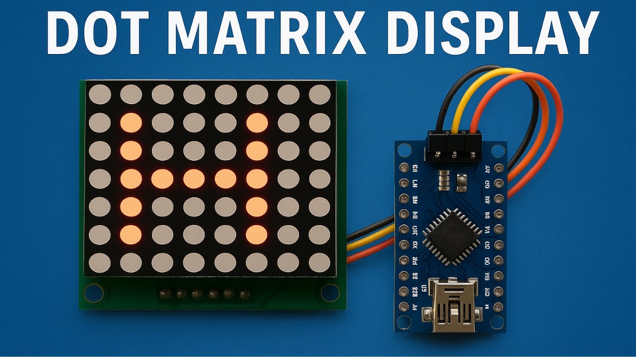 Getting Started with a Dot Matrix Display || EmbeddedBrew || 2025 - YouTube