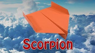 Бумажный самолёт Scorpion Paper airplane Scorpion