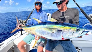 GIANT yellowfin tuna in the BAHAMAS! (Day 2)