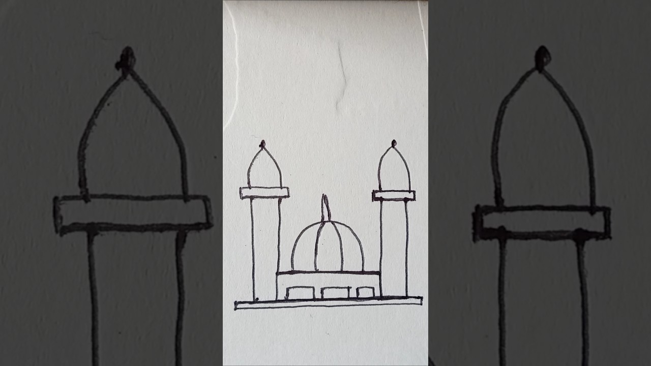 mosque drawing 