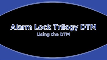 Programming an existing Trilogy lock with DTM