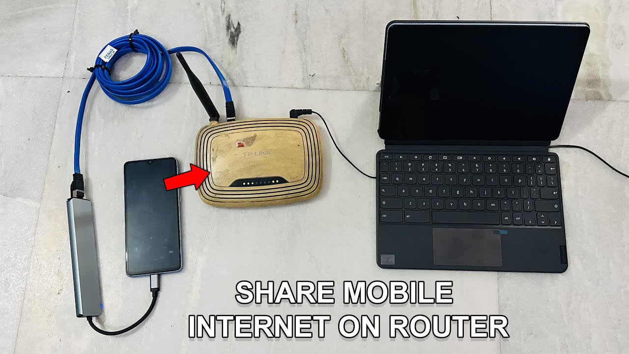 How To SHARE Mobile Internet to Your Router - YouTube