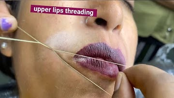 upper lips threading tutorial @sonimakeover