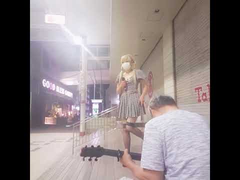 優しい雨  路上でうたってみた