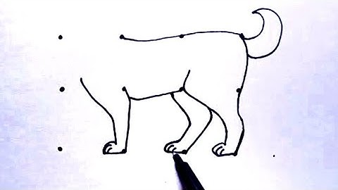 How To Draw Dog Step By Step | How To Dog With Dots
