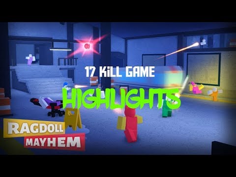 Ragdoll Mayhem 17 Kill Game Highlights Youtube - roblox ragdoll mayhem 27 kill streak youtube