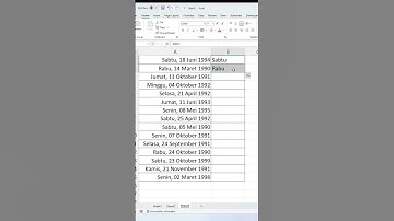 Cara Mengambil Nama Harinya Saja dari Format Tanggal di Excel #rumusexcel  #belajarexcelgratis