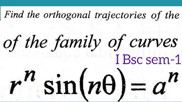 problem on orthogonal trajectories in Polar coordinates in telugu@maths naresh eclass