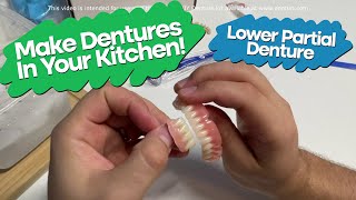 Homemade Novelty Dentures - Lower Partial (Do It Yourself Dentures) by Denturi