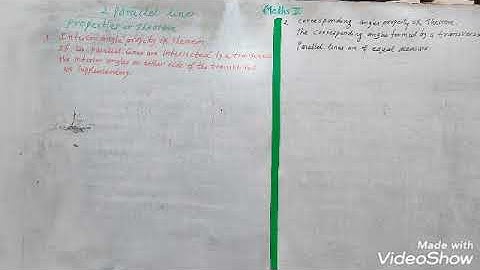Mathematics Part II.. Class 9th.. chapter 2. Parallel Lines 📖📚📚