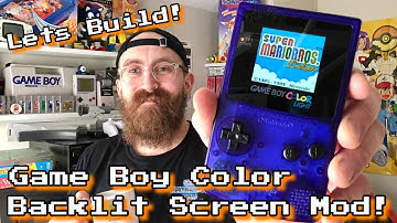 How to mod a Game Boy Color with backlit LCD screen!