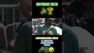 Draymond Green Disrespectful Speech at Golden State Warriors Championship Parade #Shorts