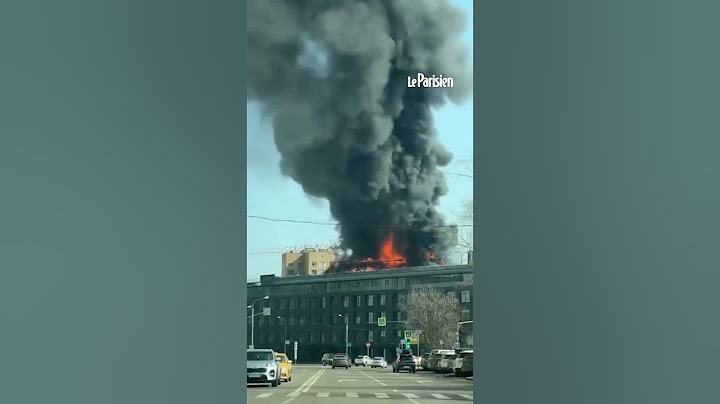 Une résidence de luxe frappée par un violent incendie à Moscou