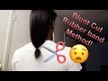 How to Cut your own hair. EASY Rubber band method.