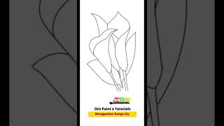 Cara Menggambar Bunga Lily Dengan Mudah | IBIS PAINT X TUTORIALS | PEMULA | How to draw | #short