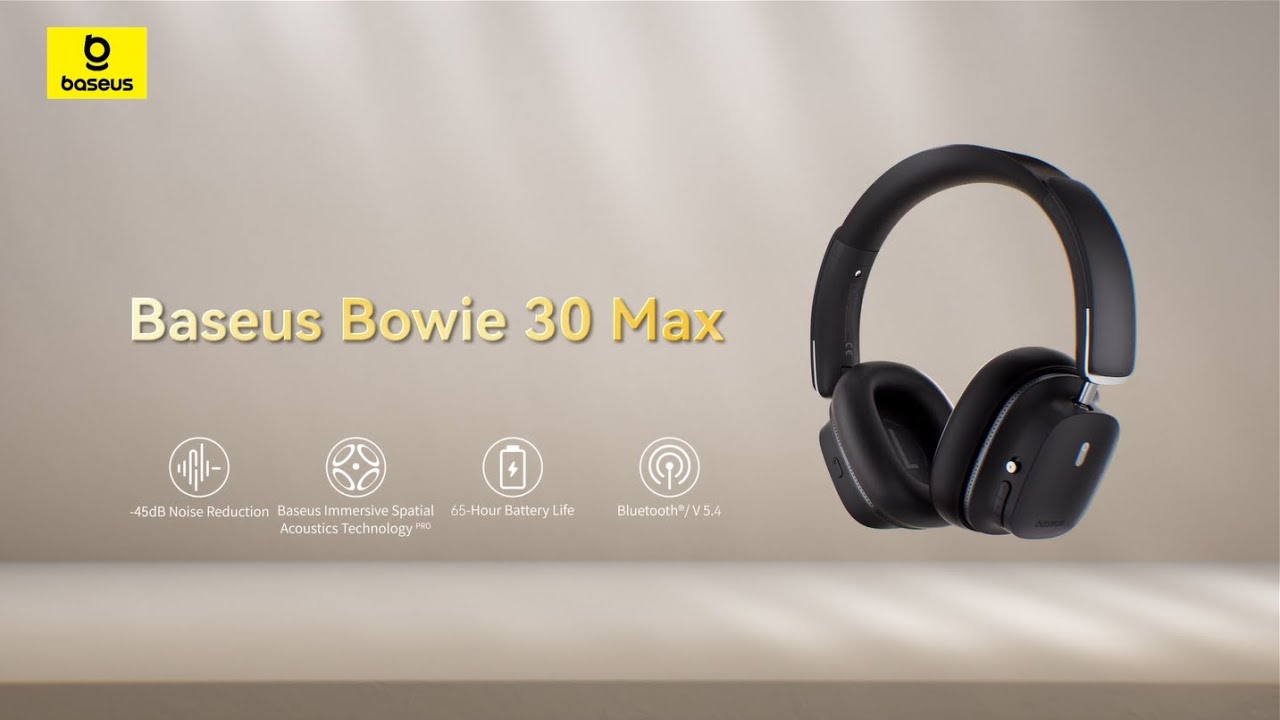 🌟Bowie 30 Max | Baseus First Head-Tracking Spatial Audio Headphones 
