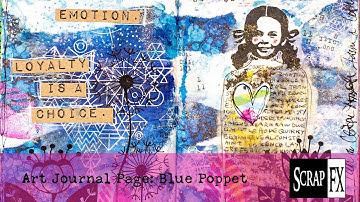 Scrap FX DT Project: Blue Poppet by Karen Yates
