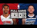 PISTONS At TIMBERWOLVES FULL GAME HIGHLIGHTS March 28 2026 