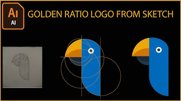 How To Design bird Logo With Golden Ratio | Golden ratio | illustrator cc