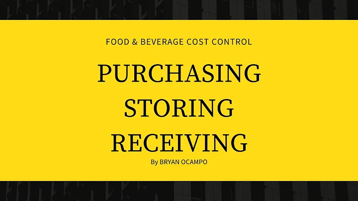 PURCHASING RECEIVING AND STORING | BRYAN OCAMPO