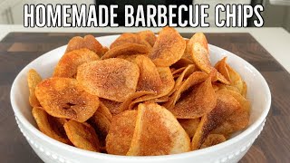 Homemade Barbecue Potato Chips- Super Crunchy