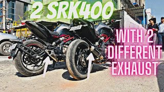 SRK400 IXILL VS SRK400 LEOVINCE EXHAUST COMPARISON 🔥✨💀 - AFFUQURESH