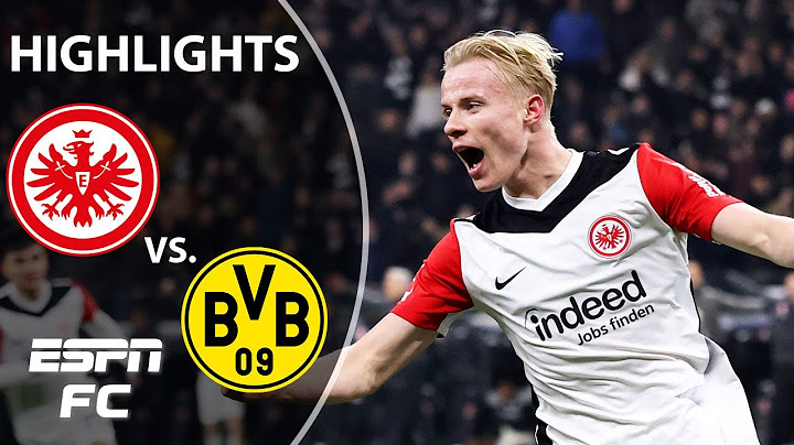 🚨 OSCAR HOJLUND SCORES 🚨 Eintracht Frankfurt vs. Borussia Dortmund | Bundesliga Highlights | ESPN FC