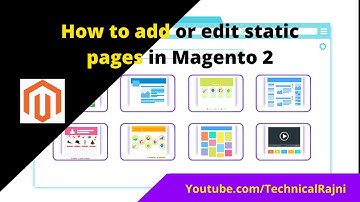 How to add or edit static pages in Magento 2