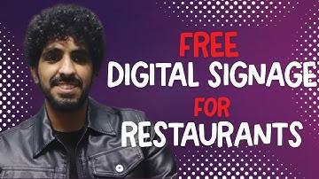 Using Posterbooking free digital signage to display a menu slideshow in a fast food franchise